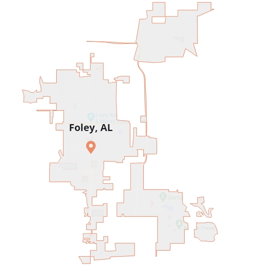 Foley, AL Map