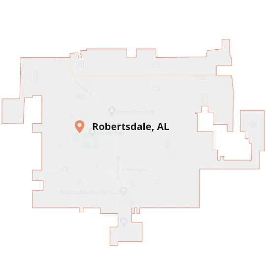 Robertsdale, AL Map Robertsdale, AL Map