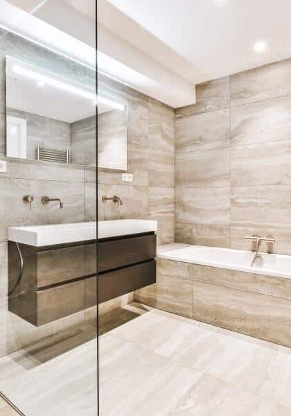 Local residents bathroom spotless after our house cleaning service